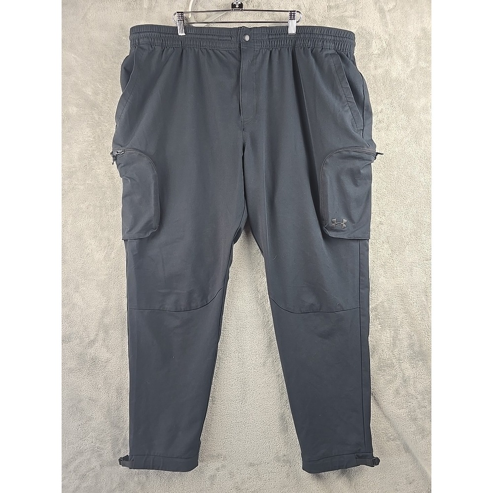 Under Armour Unstoppable Cargo Pants Mens 3XL Bkack UA Stretch Performance